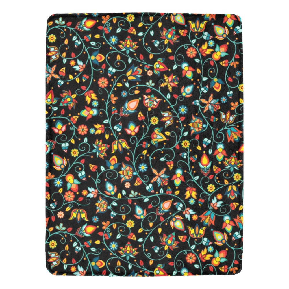 Thorny Path Black Ultra-Soft Micro Fleece Blanket 60"x80"