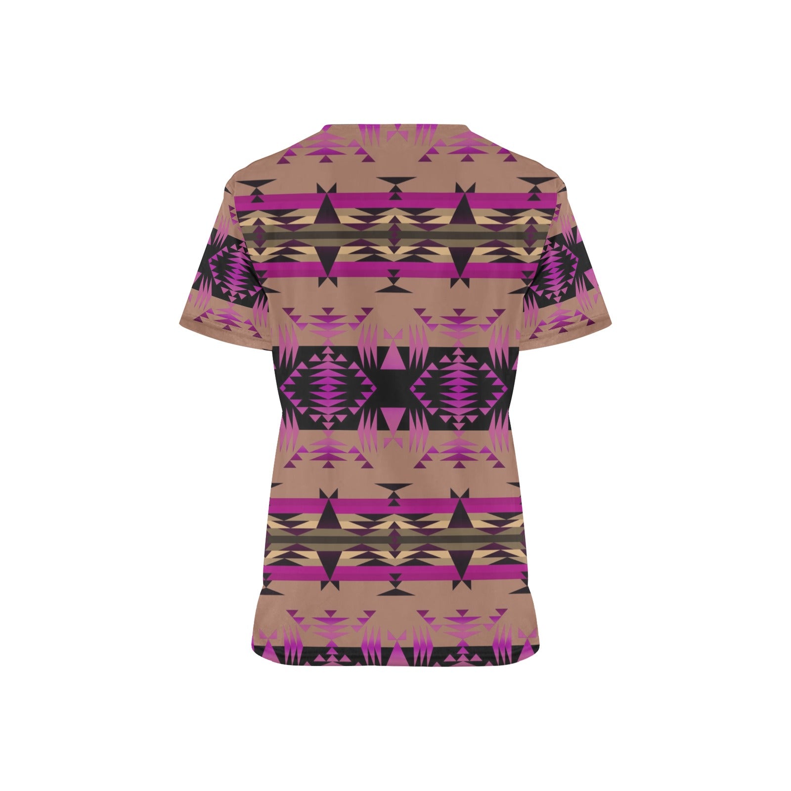 Between the Mountains Berry Scrub Top