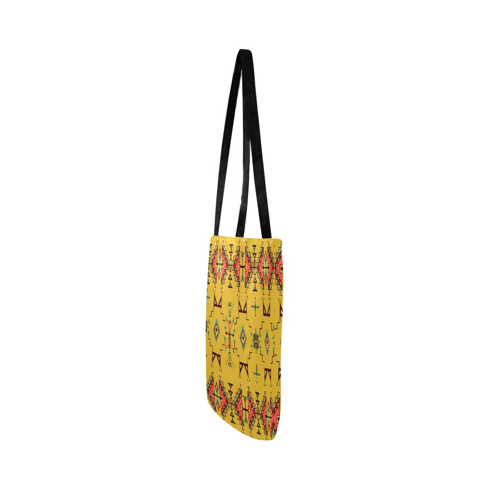Thunder Flight Yellow Reusable Shopping Bag (Two sides)