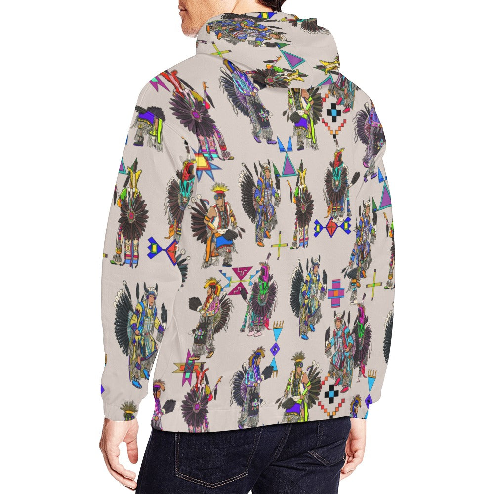 Men's Tradish Dancers Muslin White Hoodie for Men (USA Size)
