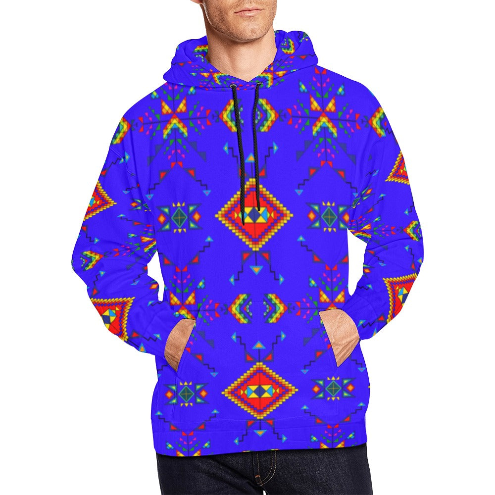 Buffalo Jump Blue Hoodie for Men (USA Size)
