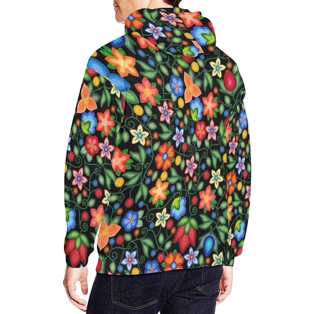 Morning Harmony Black Hoodie for Men (USA Size)