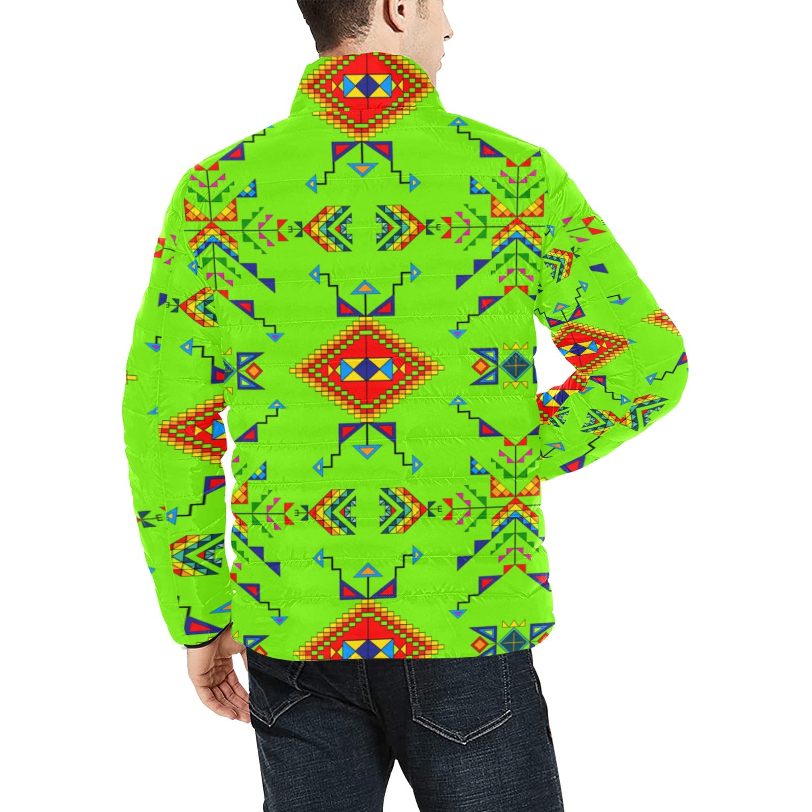 Buffalo Jump Neon Green Men's Padded Jacket