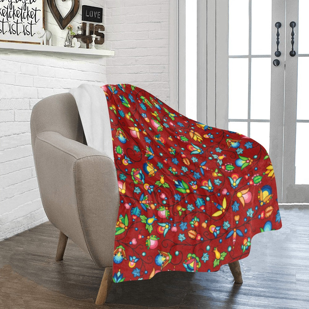Prairie Plains Spirit Red Ultra-Soft Micro Fleece Blanket 40"x50"