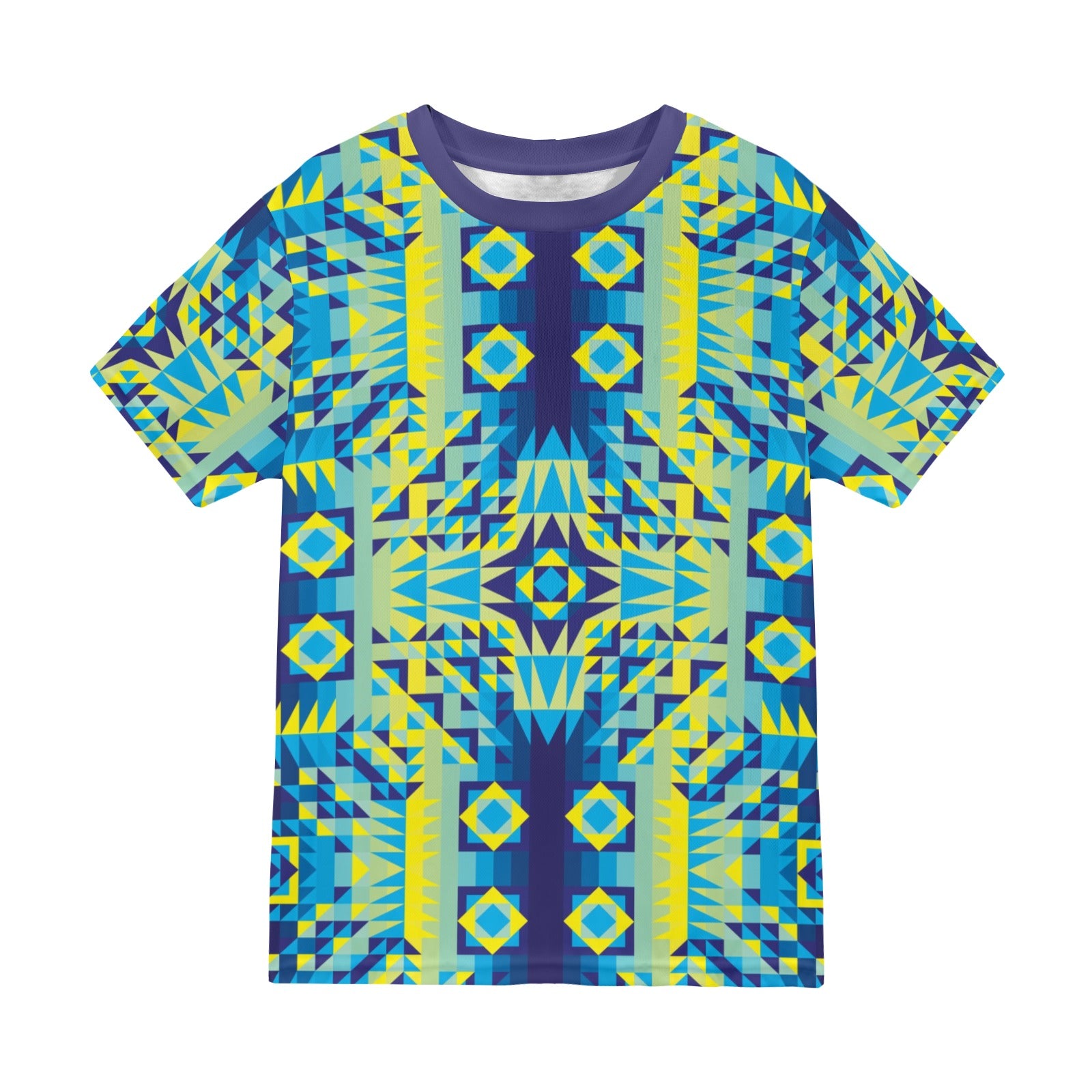 Kaleidoscope Jaune Bleu T-shirt for Men