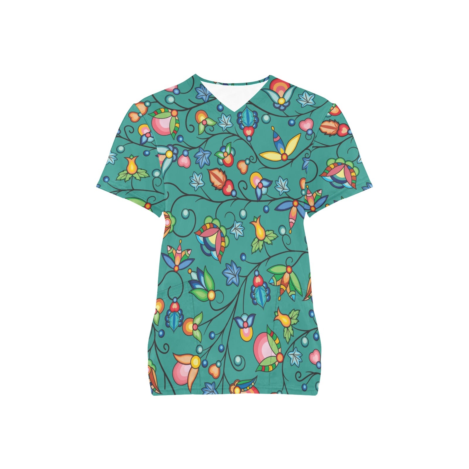 Prairie Plains Spirit Afternoon Sky Scrub Top