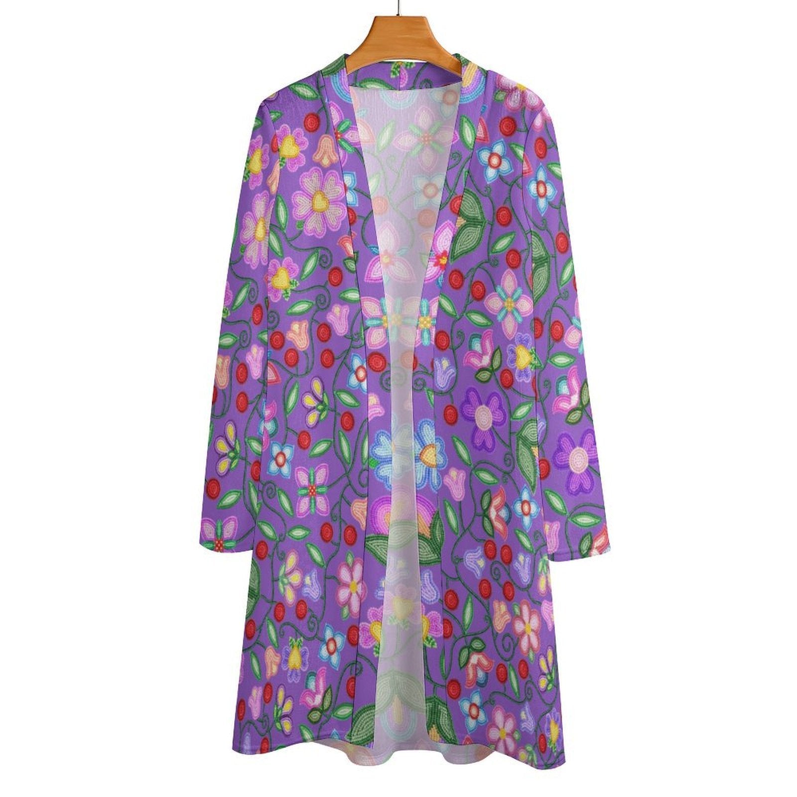 Petal Harmony Lavender Cardigan