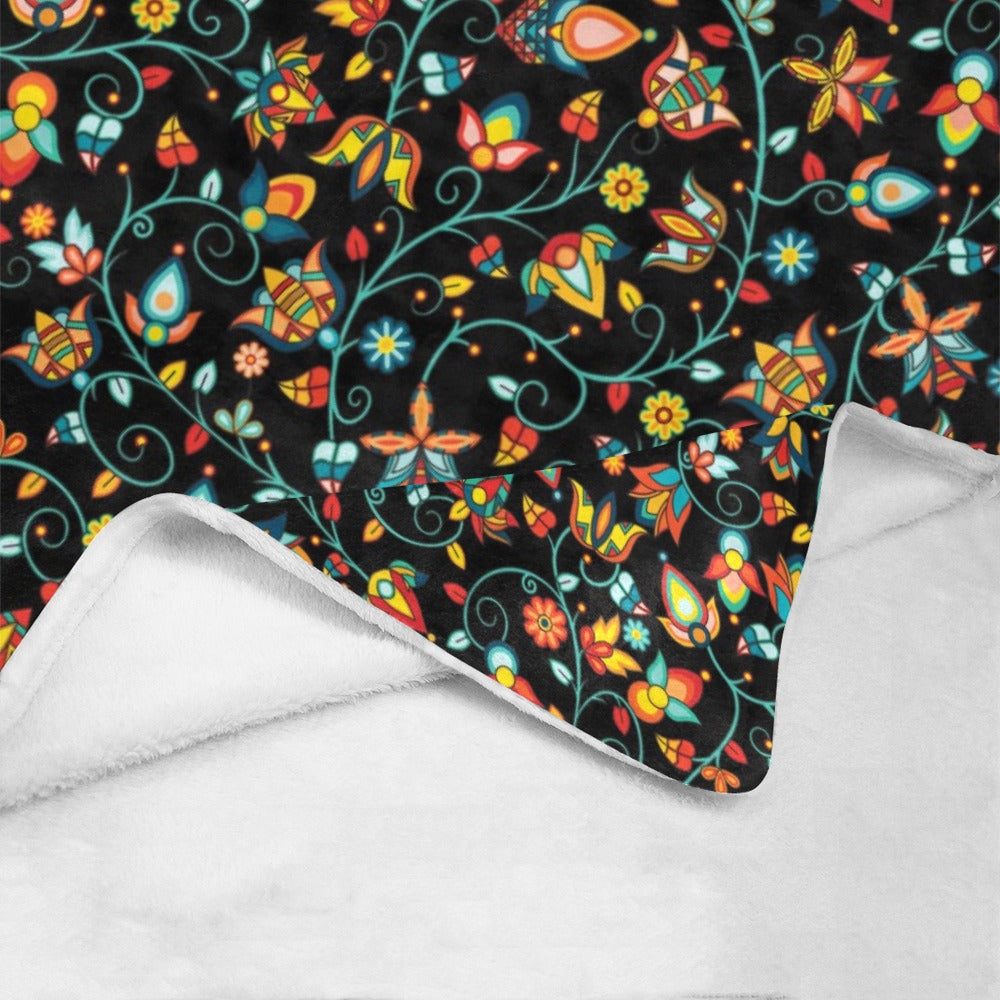 Thorny Path Black Ultra-Soft Micro Fleece Blanket 60"x80"