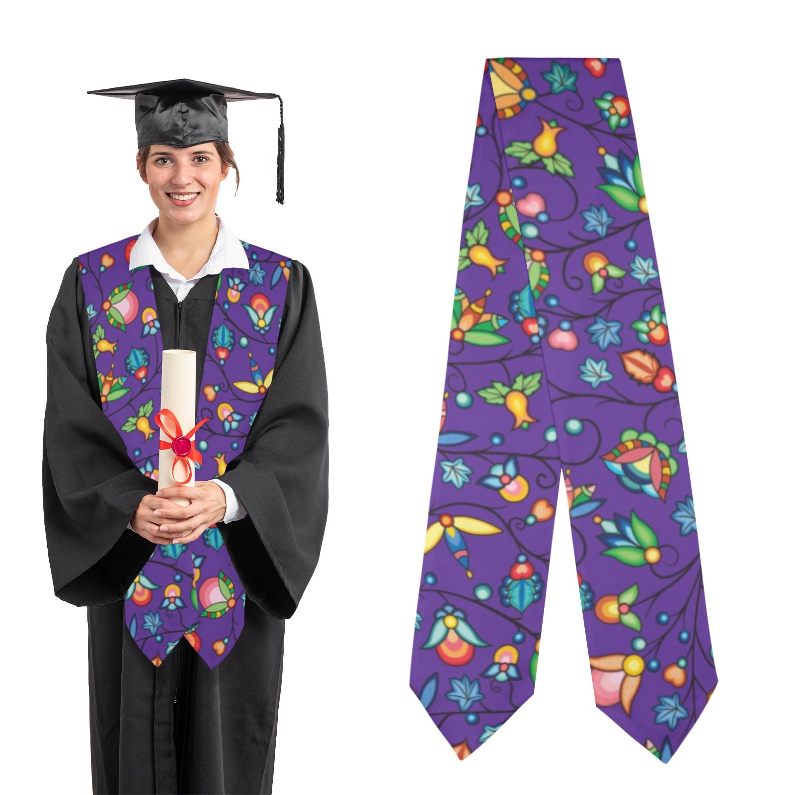 Prairie Plains Spirit Midnight Purple Graduation Stole