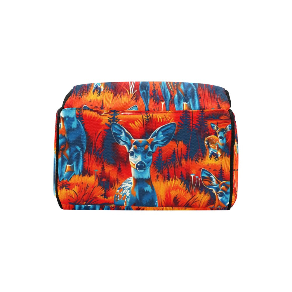 Deer Family Multi-Function Diaper Backpack/Diaper Bag