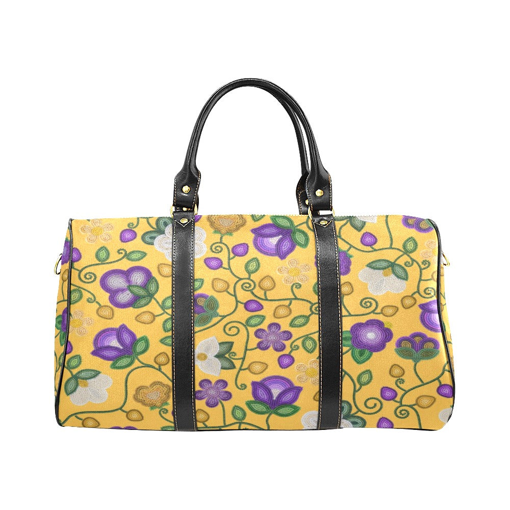 Midnight Moss Bloom Yellow Waterproof Travel Bag/Small