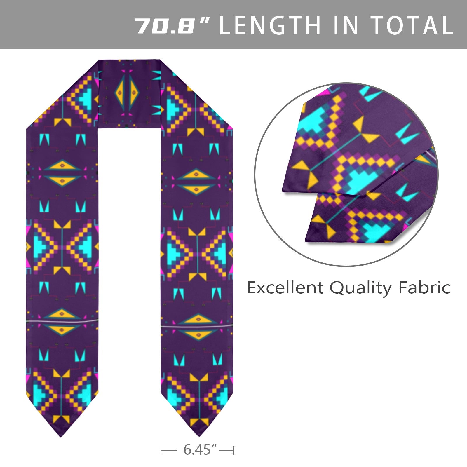 Rite of Passage Dark Purple Graduation Stole