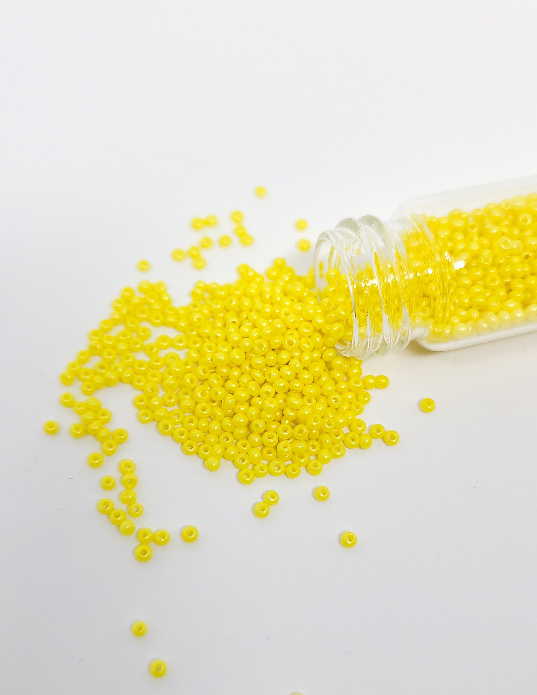 Glass Beads - Canary