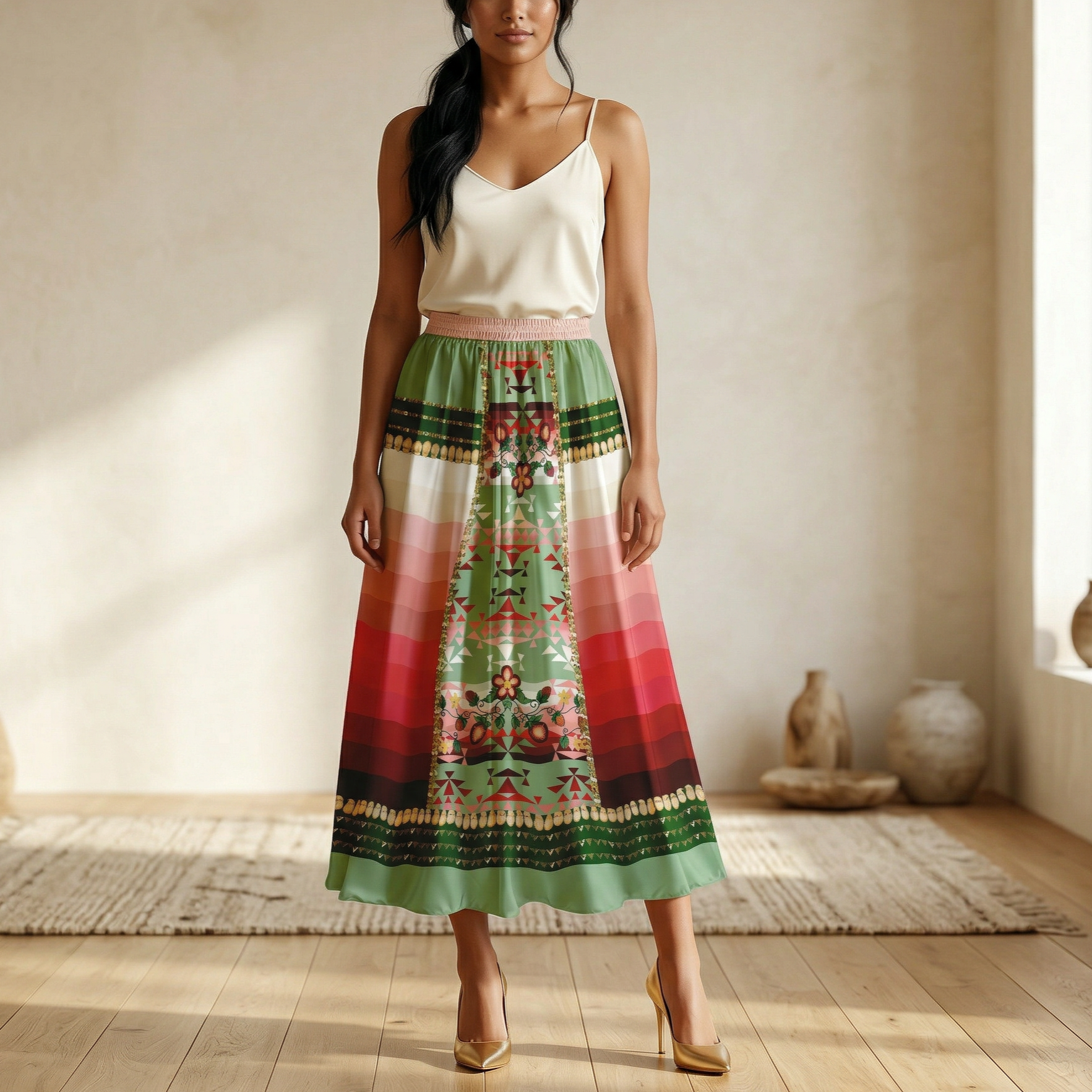 Sacred Strawberry Sage 2 Skirt