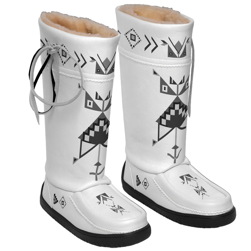 Owl Watcher Real Leather MocLux Tall