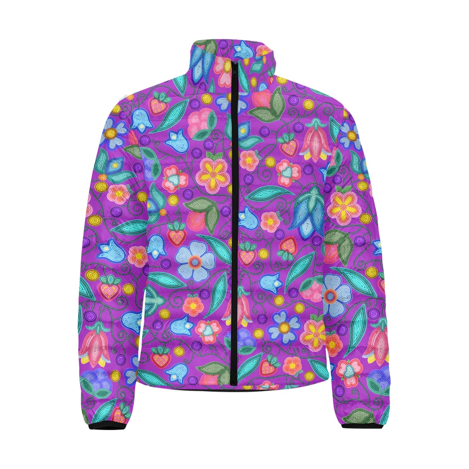 Sweet Offering Purple Men's Padded Jacket