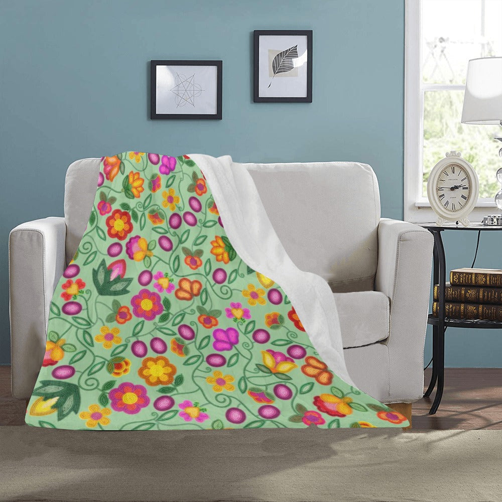 Boreal Bounty Green Ultra-Soft Micro Fleece Blanket 40"x50"