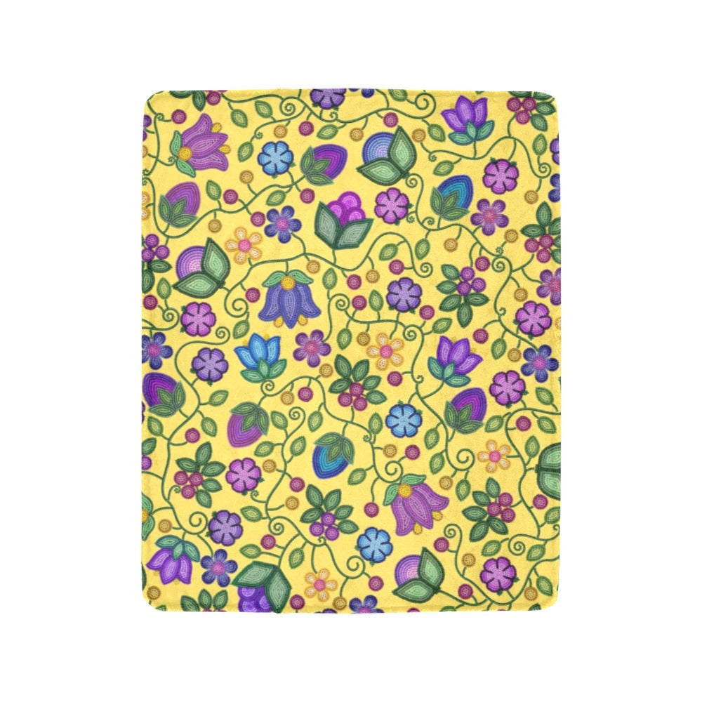 Bloom Uplift Yellow Ultra-Soft Micro Fleece Blanket 40"x50"
