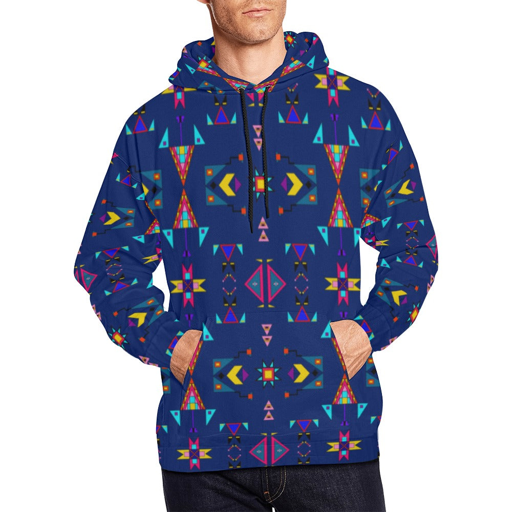 Enemy Territory Dark Navy Hoodie for Men (USA Size)