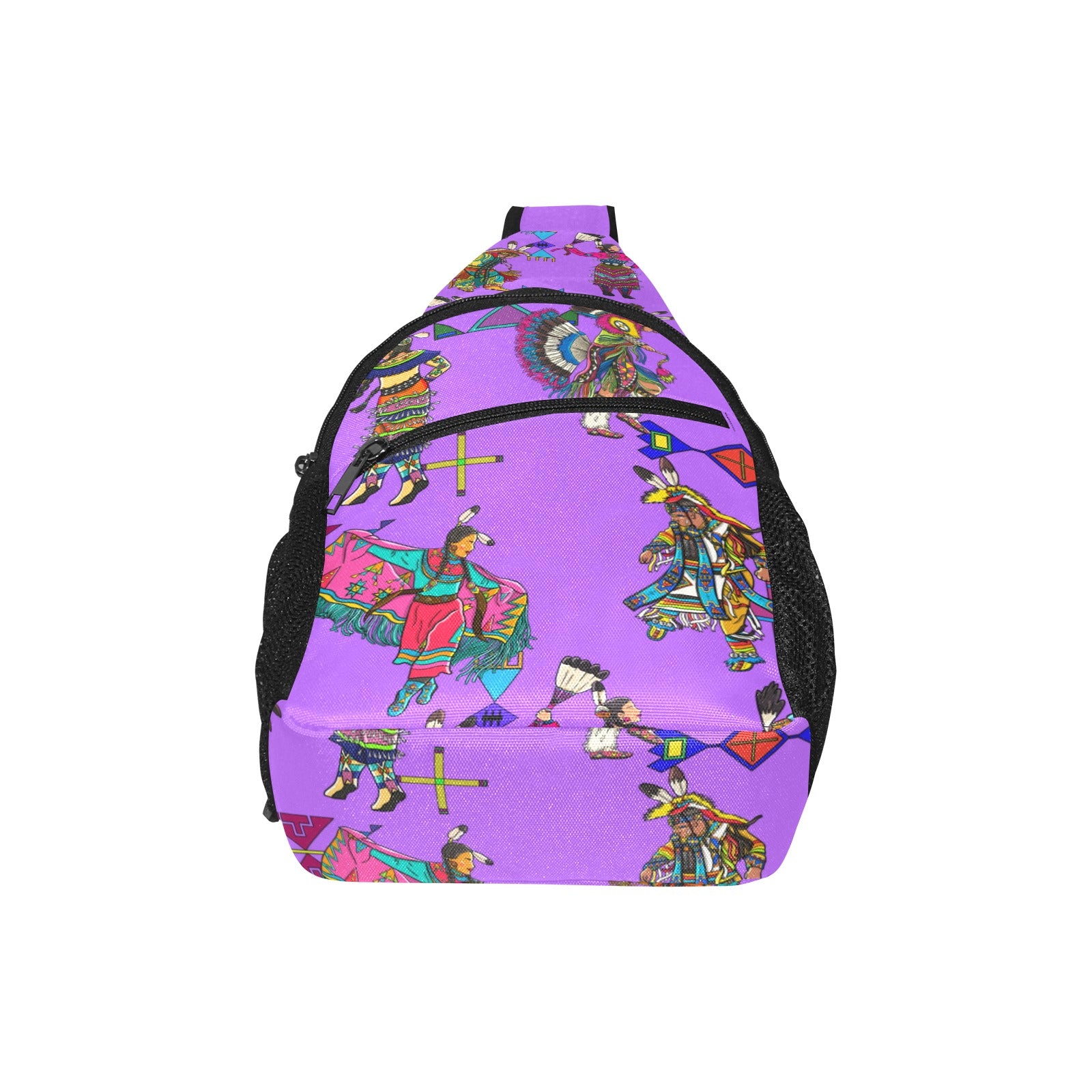 Grand Entry Dancers Purple Chest Bag