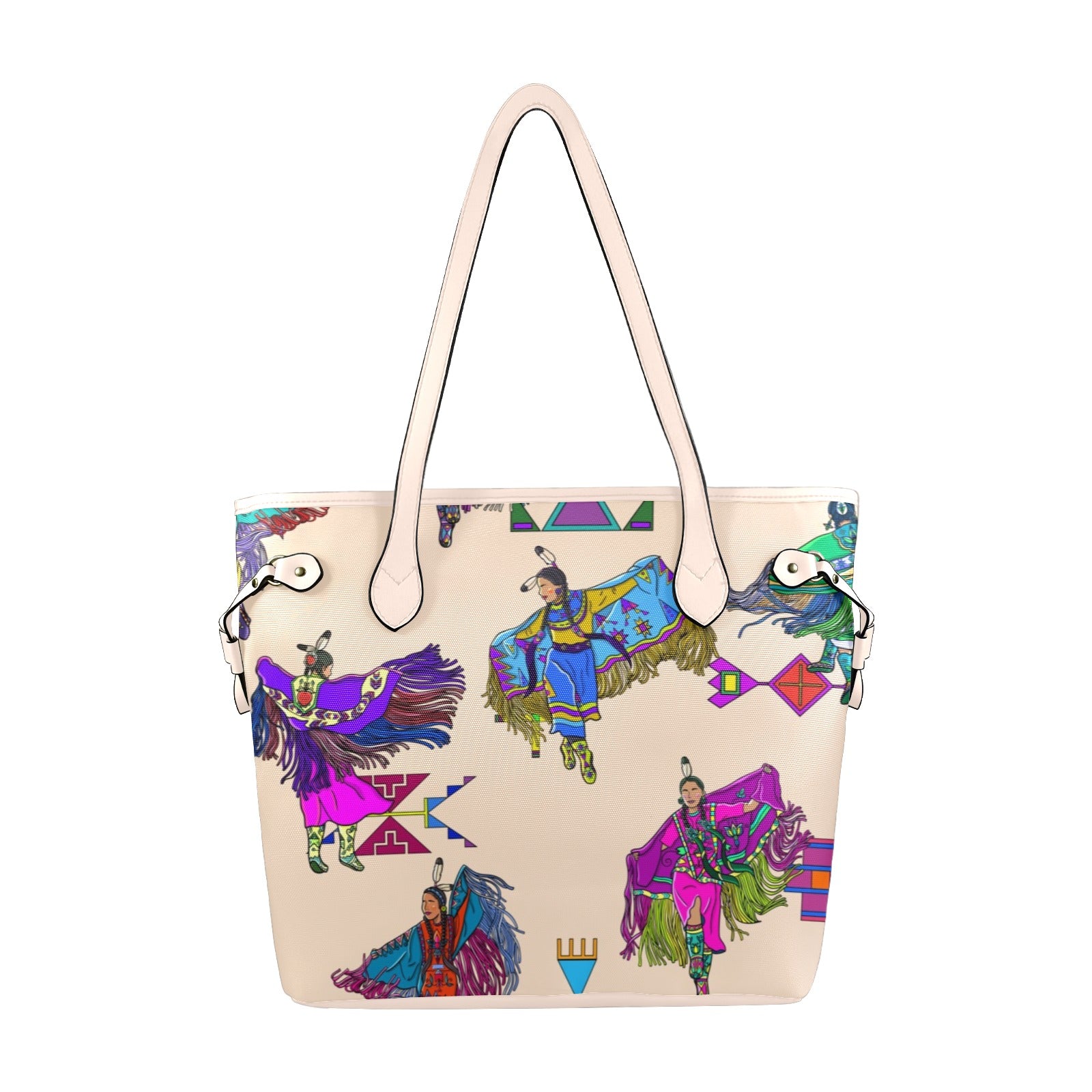 Women's Fancy Dancers Muslin Clover Canvas Tote Bag