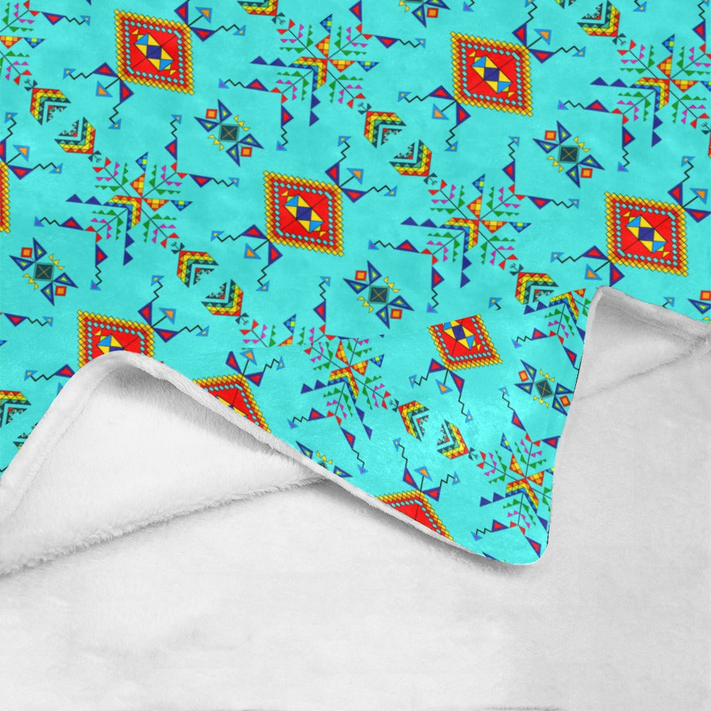 Buffalo Jump Turquoise Ultra-Soft Micro Fleece Blanket 50"x60"