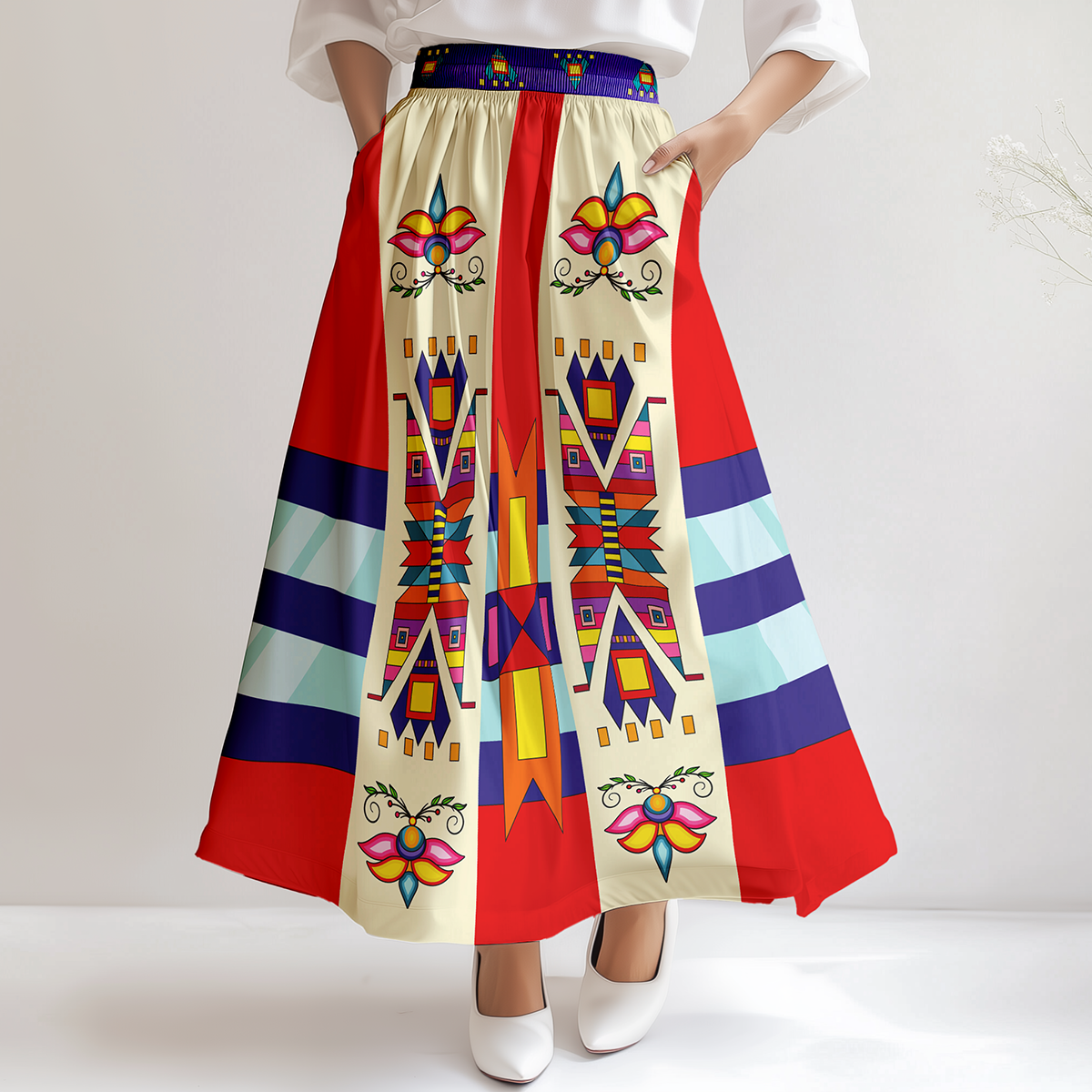 Echoes of the Lodge Red Skirt