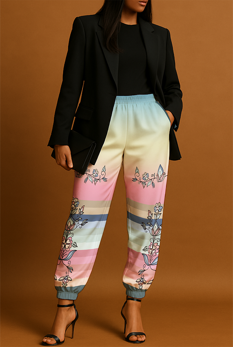 Frostfall Radiance Ribbon Jogger Pants