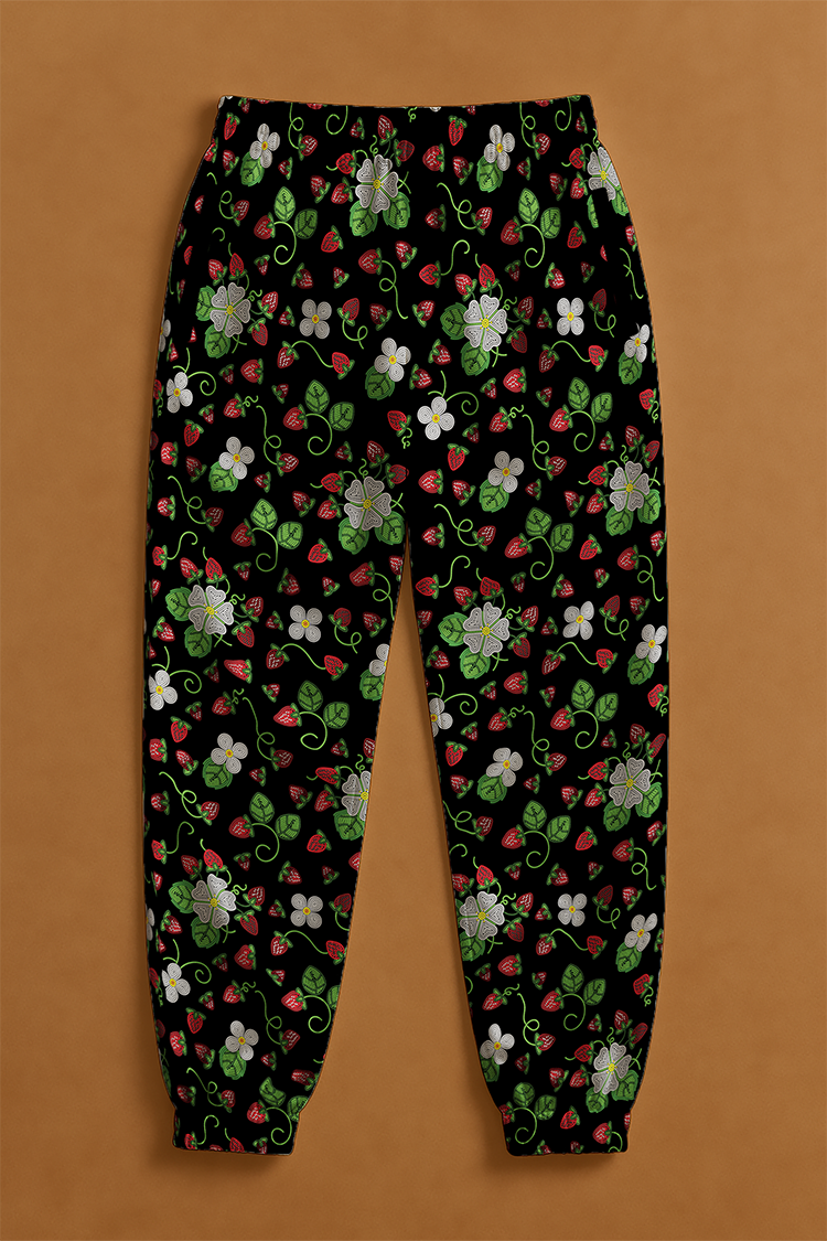 Strawberry Dreams Midnight Ribbon Jogger Pants