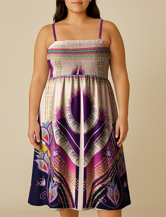 Dentalium Dreams Blush Smock Top Dress