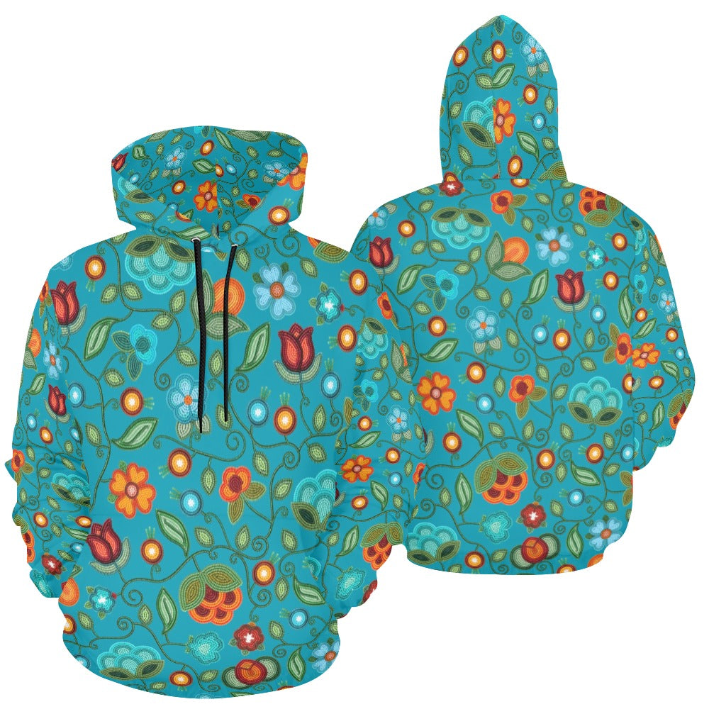 Prairie Fire Petals Ocean Hoodie for Men (USA Size)