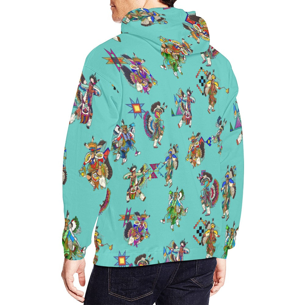 Men's Fancy Dancers Eggshell Blue Hoodie for Men (USA Size)