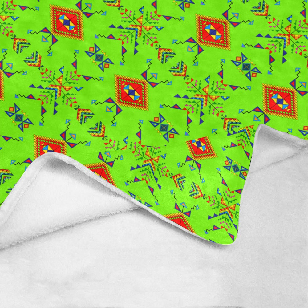 Buffalo Jump Neon Green Ultra-Soft Micro Fleece Blanket 50"x60"