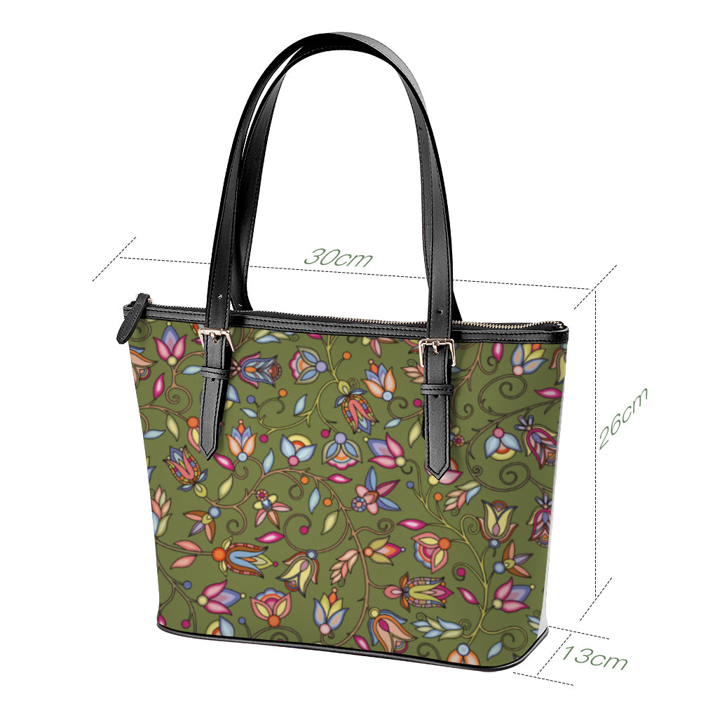 Buffalo Bloom Sage Large Tote Shoulder Bag