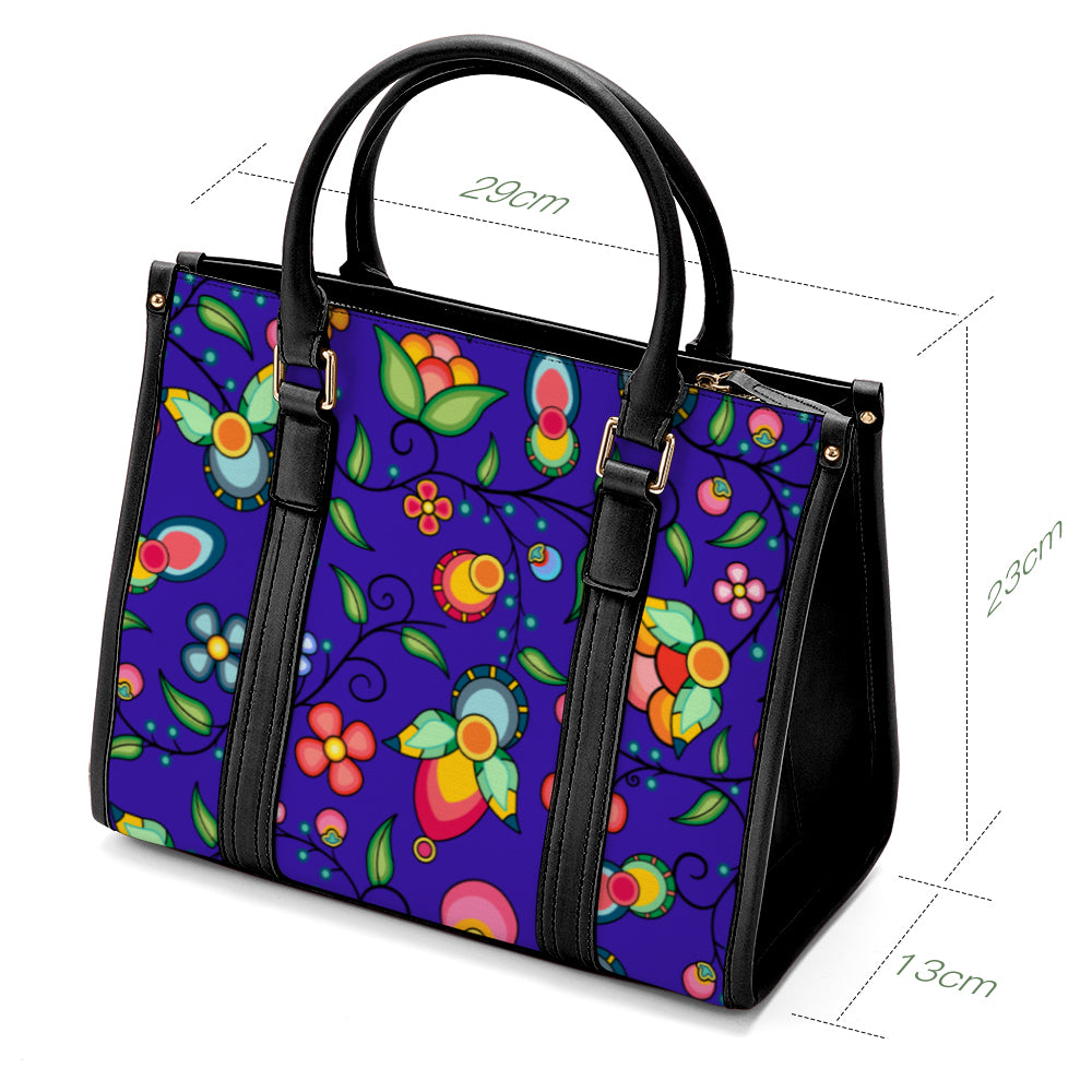 Floral Bounty Blue Hand or Shoulder Bag