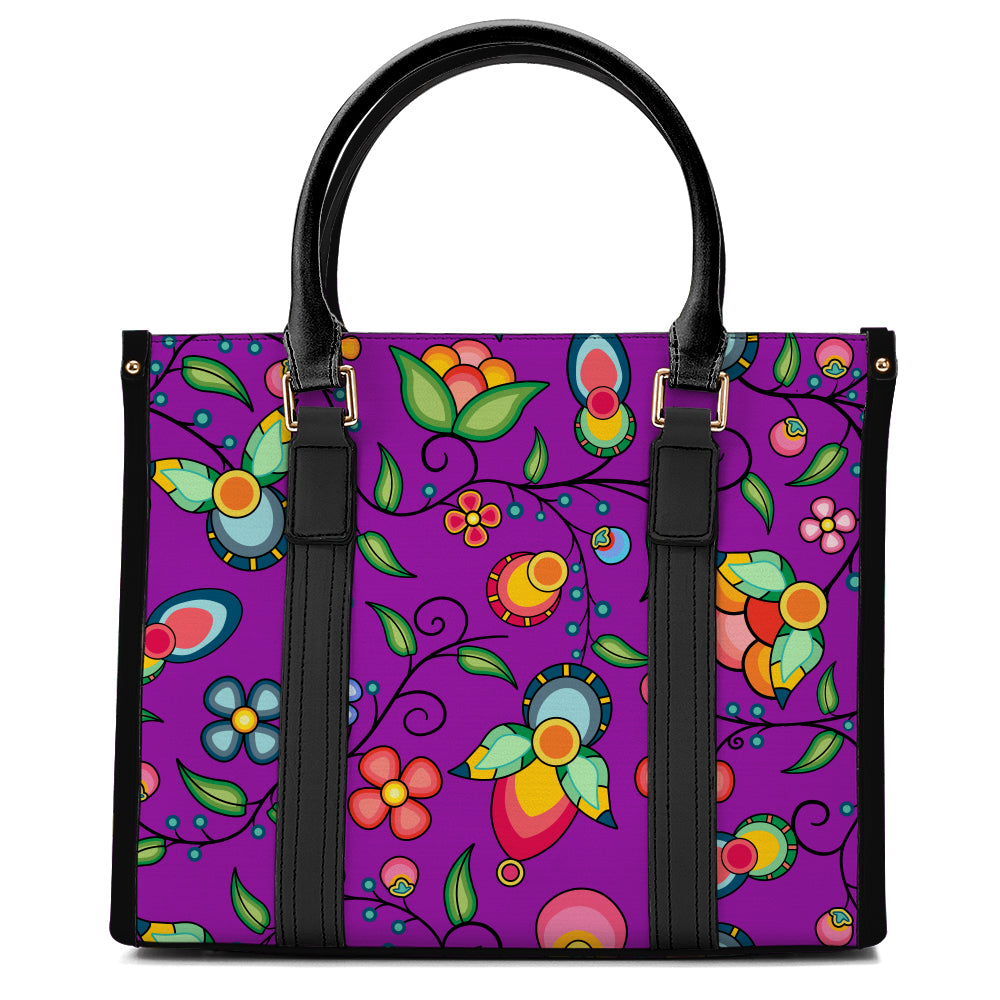 Floral Bounty Purple Hand or Shoulder Bag