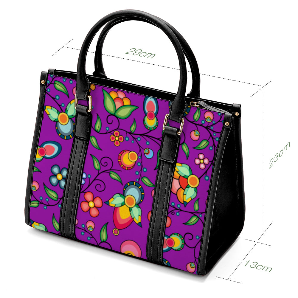 Floral Bounty Purple Hand or Shoulder Bag