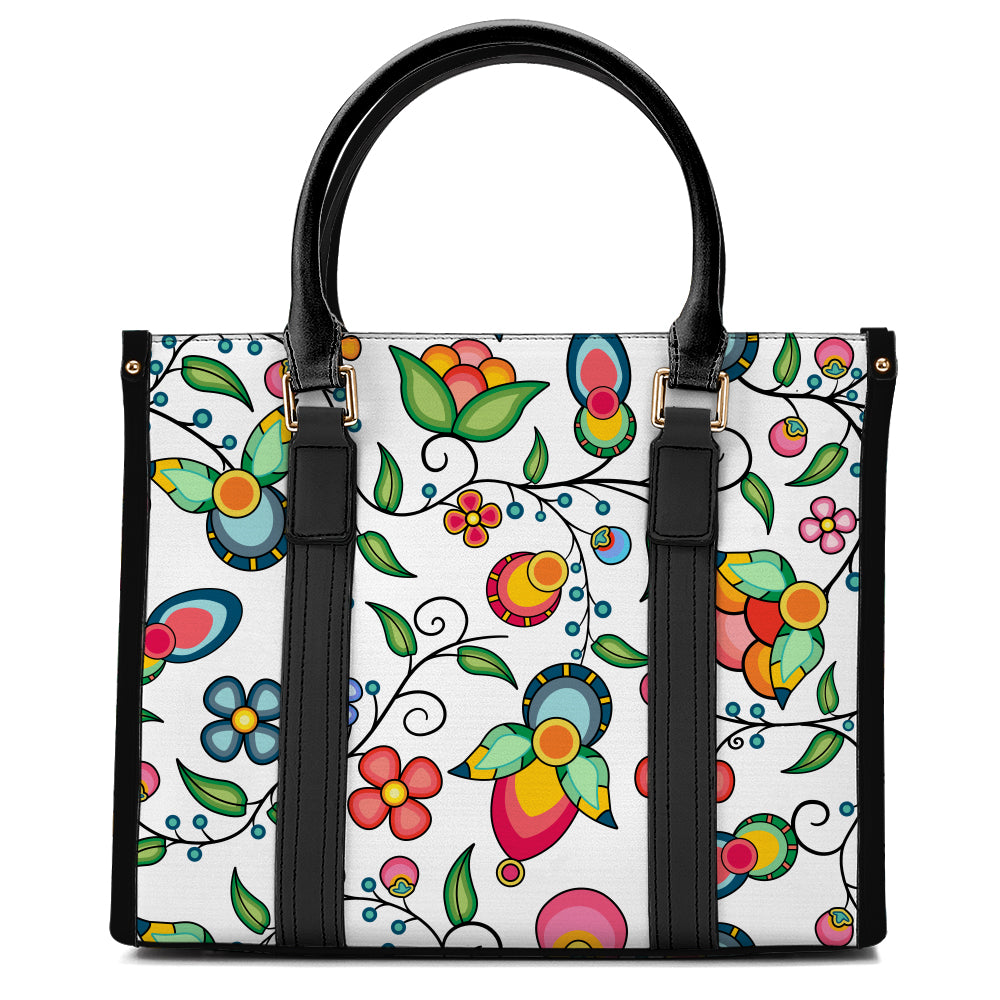 Floral Bounty White Hand or Shoulder Bag