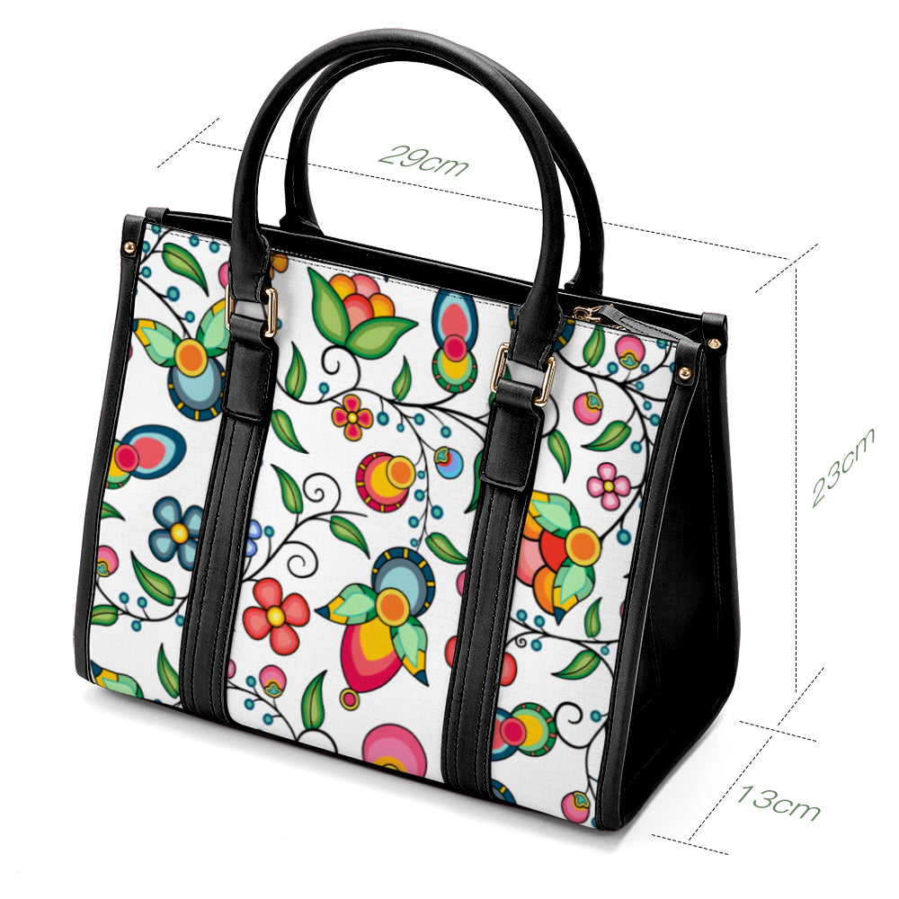 Floral Bounty White Hand or Shoulder Bag