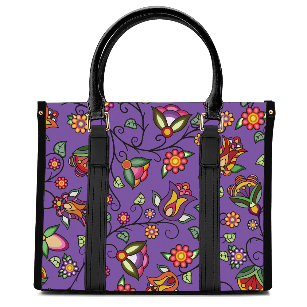 Heartbeat Petals Purple Hand or Shoulder Bag