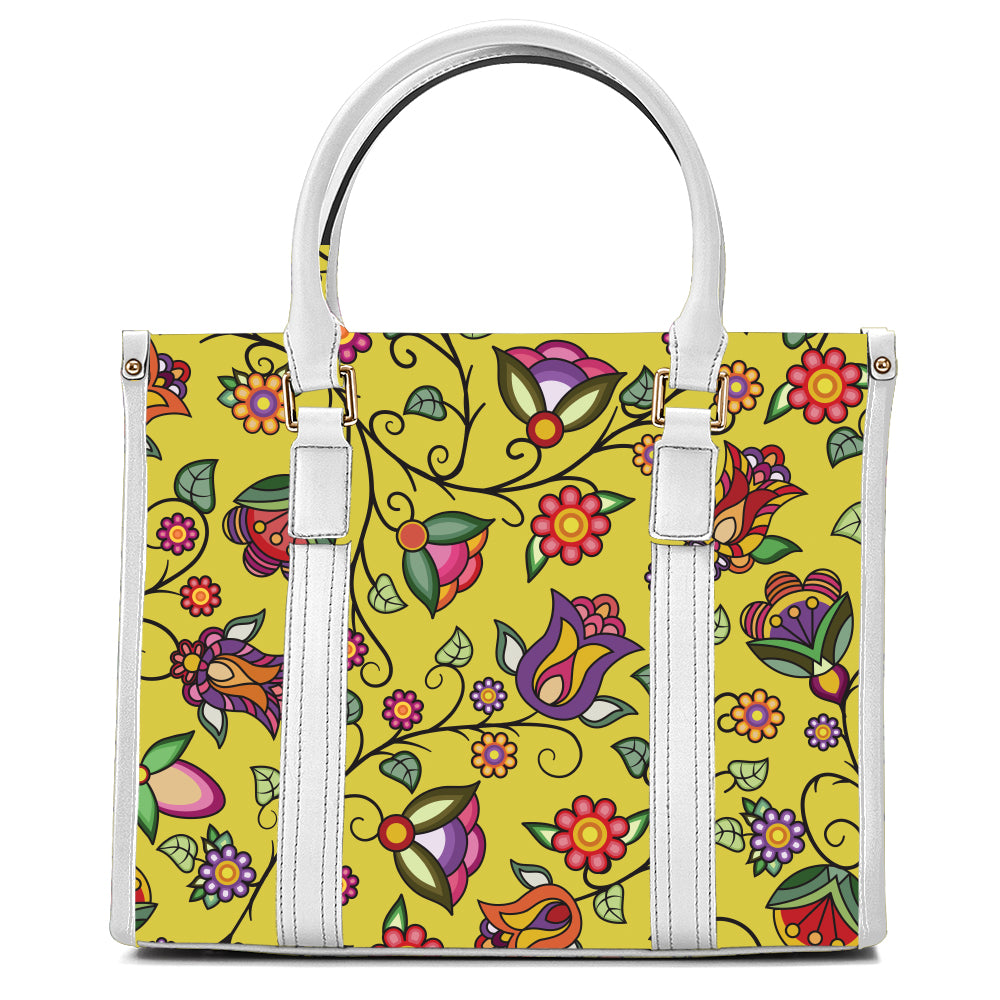 Heartbeat Petals Yellow Hand or Shoulder Bag