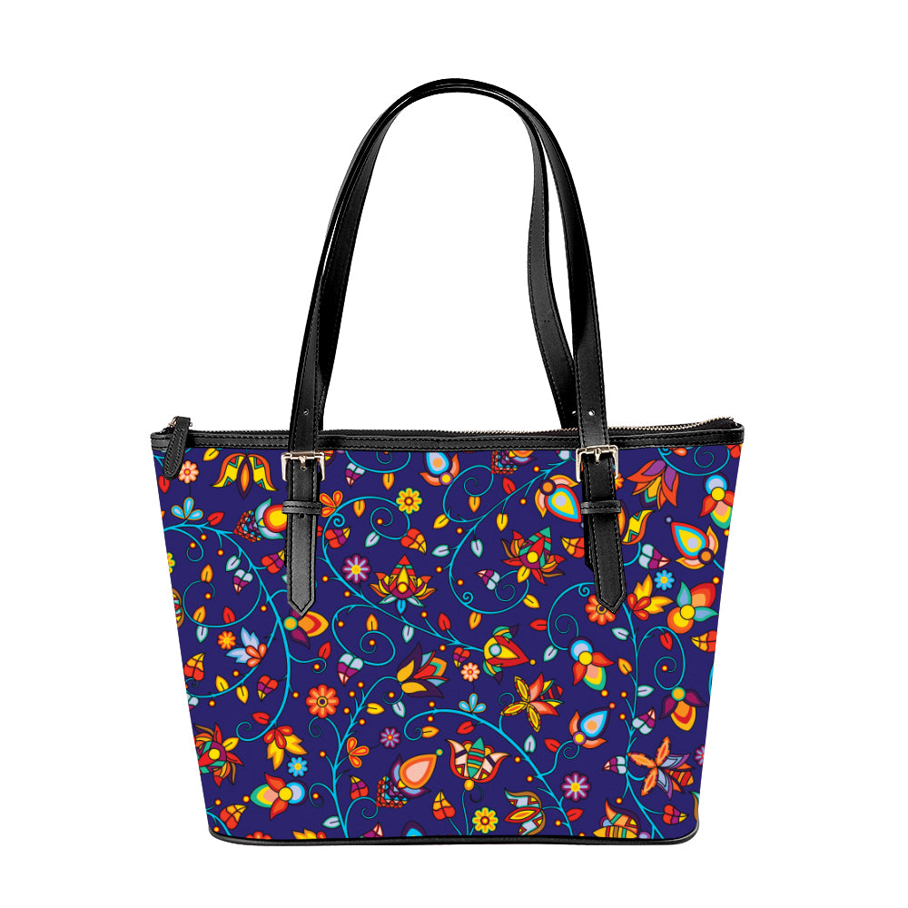 Thorny Path Blue Large Tote Shoulder Bag