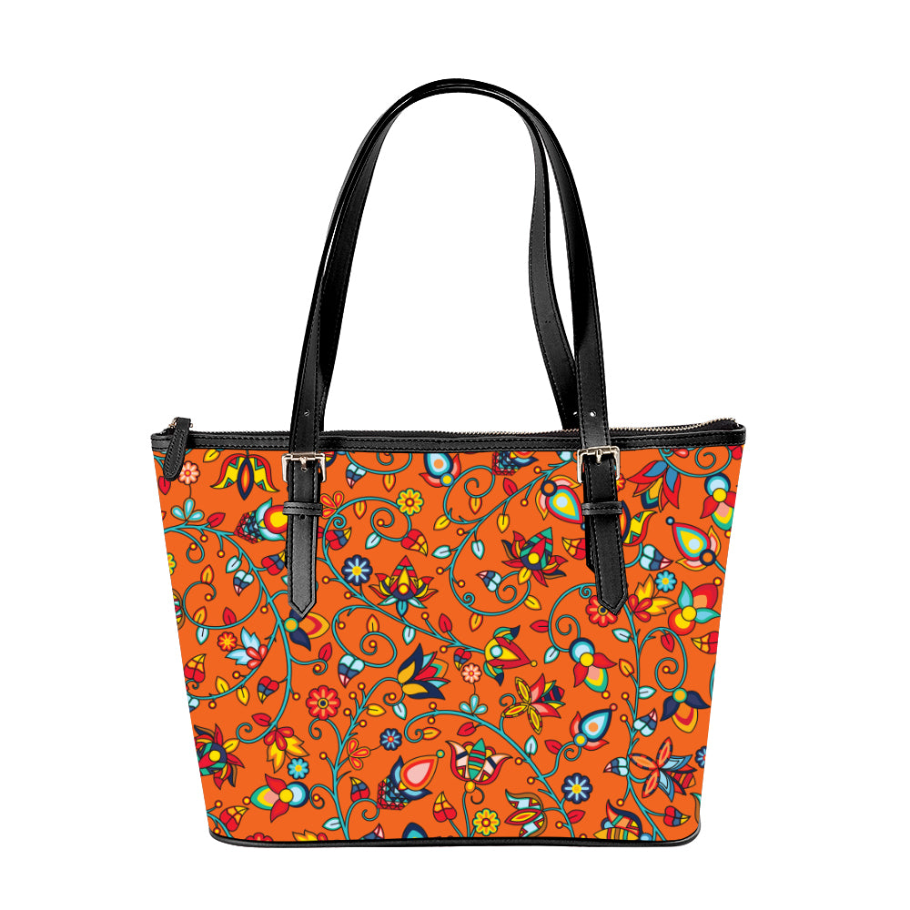 Thorny Path ECM Orange Large Tote Shoulder Bag