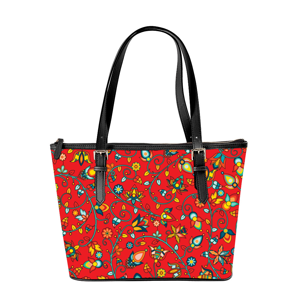 Thorny Path Red Large Tote Shoulder Bag