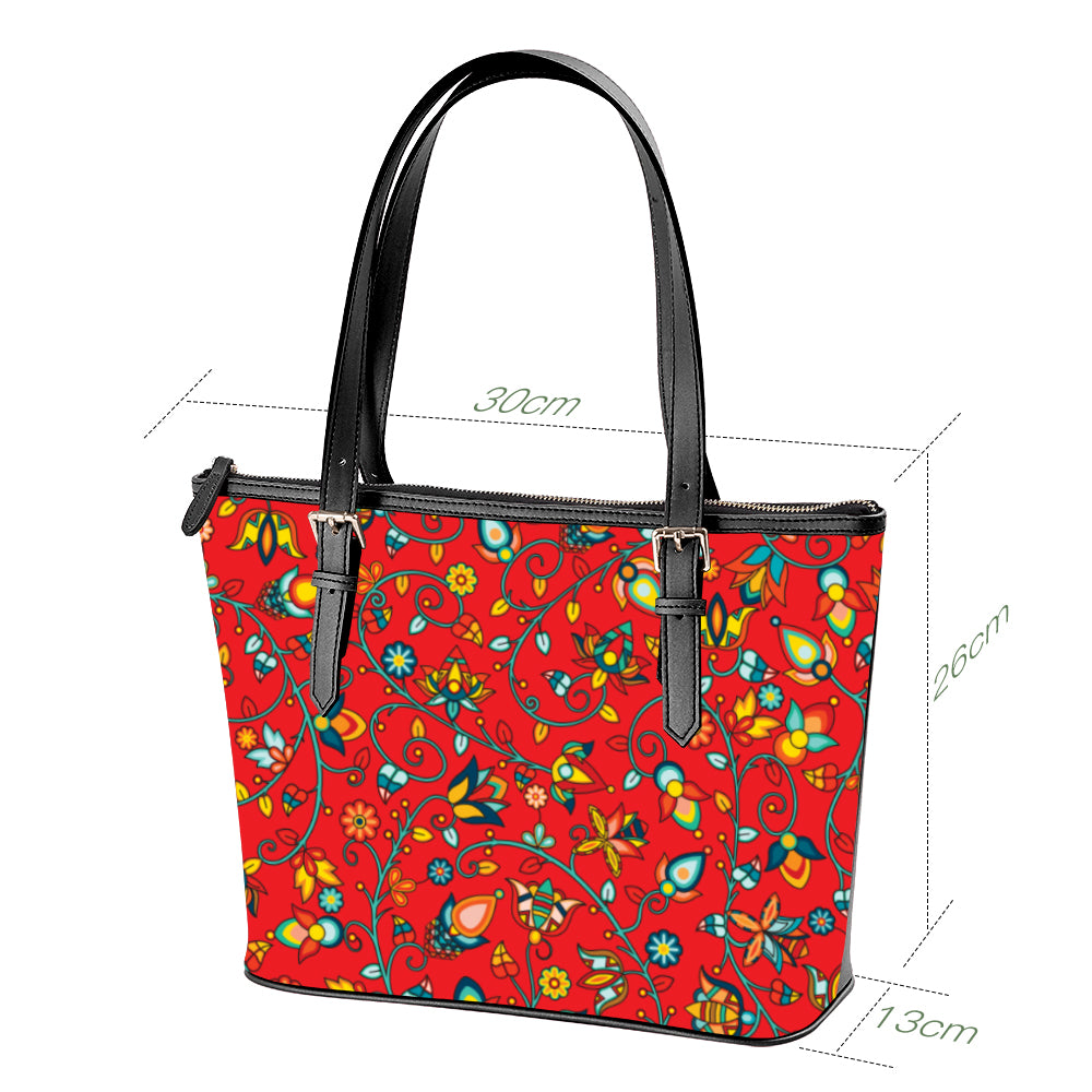 Thorny Path Red Large Tote Shoulder Bag