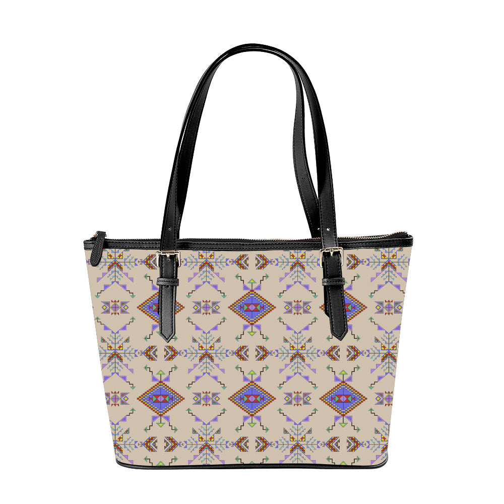 Buffalo Jump Hide Large Tote Shoulder Bag