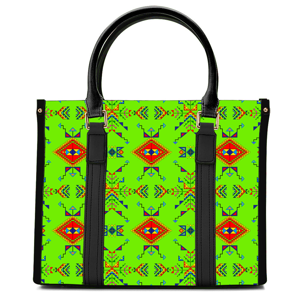 Buffalo Jump Neon Green Hand or Shoulder Bag