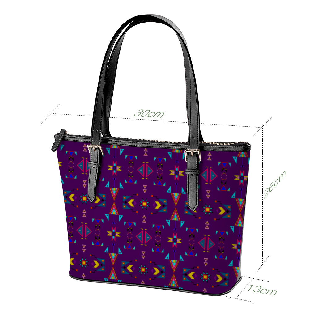 Enemy Territory Berry Large Tote Shoulder Bag