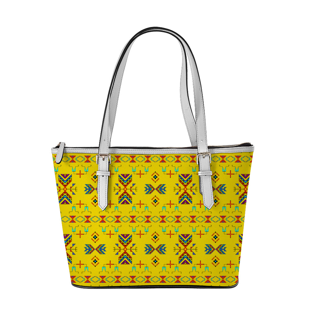 Rainy Chief Rainbow Yellow Large Tote Shoulder Bag