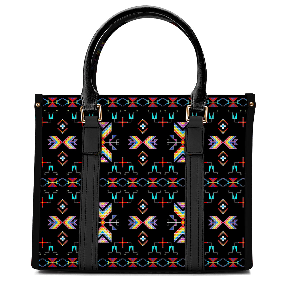 Rainy Chief Rainbow Black Hand or Shoulder Bag